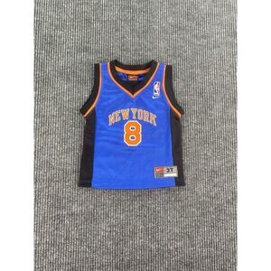 Vintage Latrell Sprewell Jersey 3T Blue Orange Nike Team New York Knicks Toddler